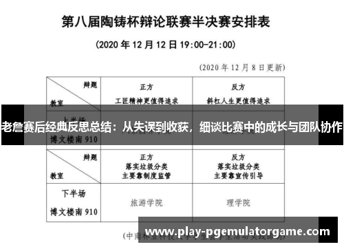 老詹赛后经典反思总结：从失误到收获，细谈比赛中的成长与团队协作